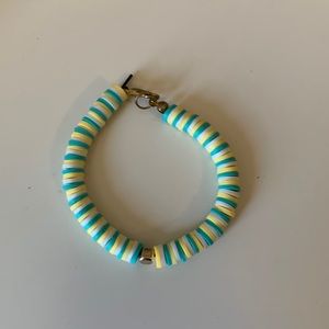Clay bead bracelet